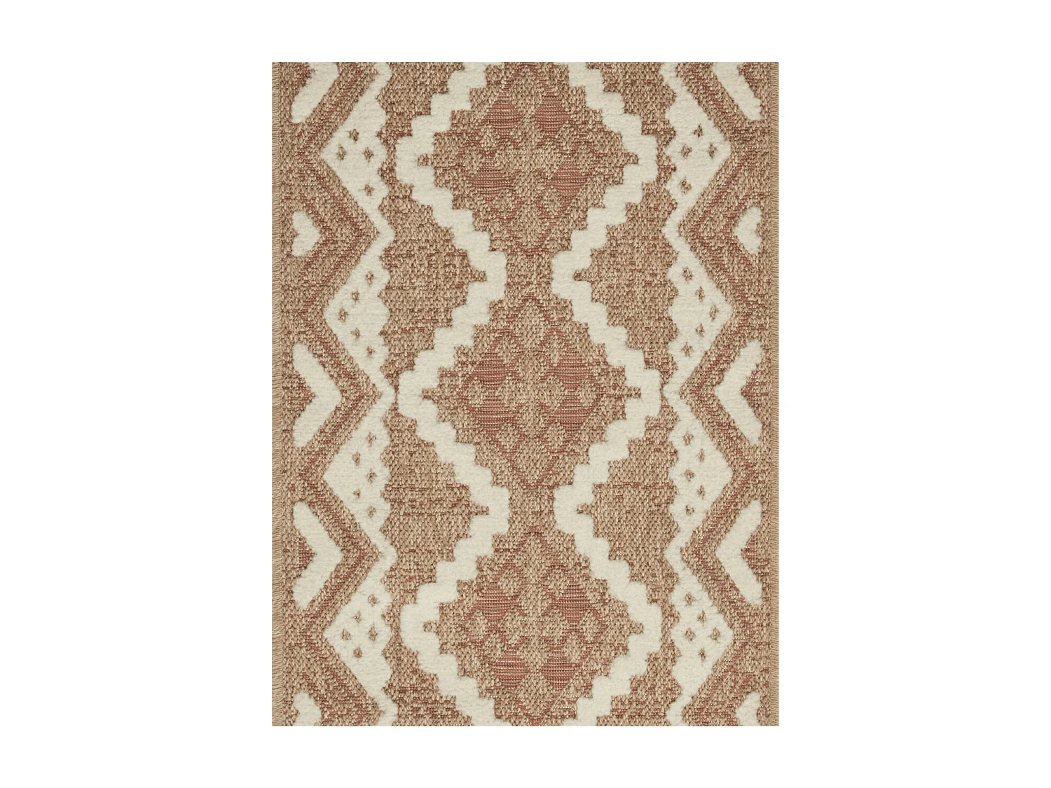 Tapis extérieur - 60x90cm - multicolore- 100% polypropylène résistant aux UV - 1400gr/m² - IZEL