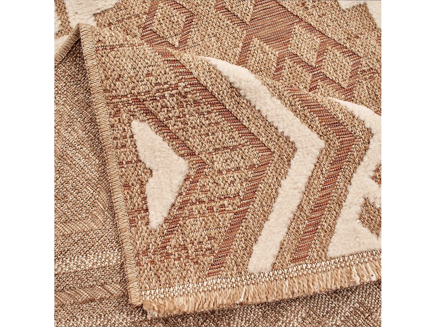 Tapis extérieur - 60x90cm - multicolore- 100% polypropylène résistant aux UV - 1400gr/m² - IZEL