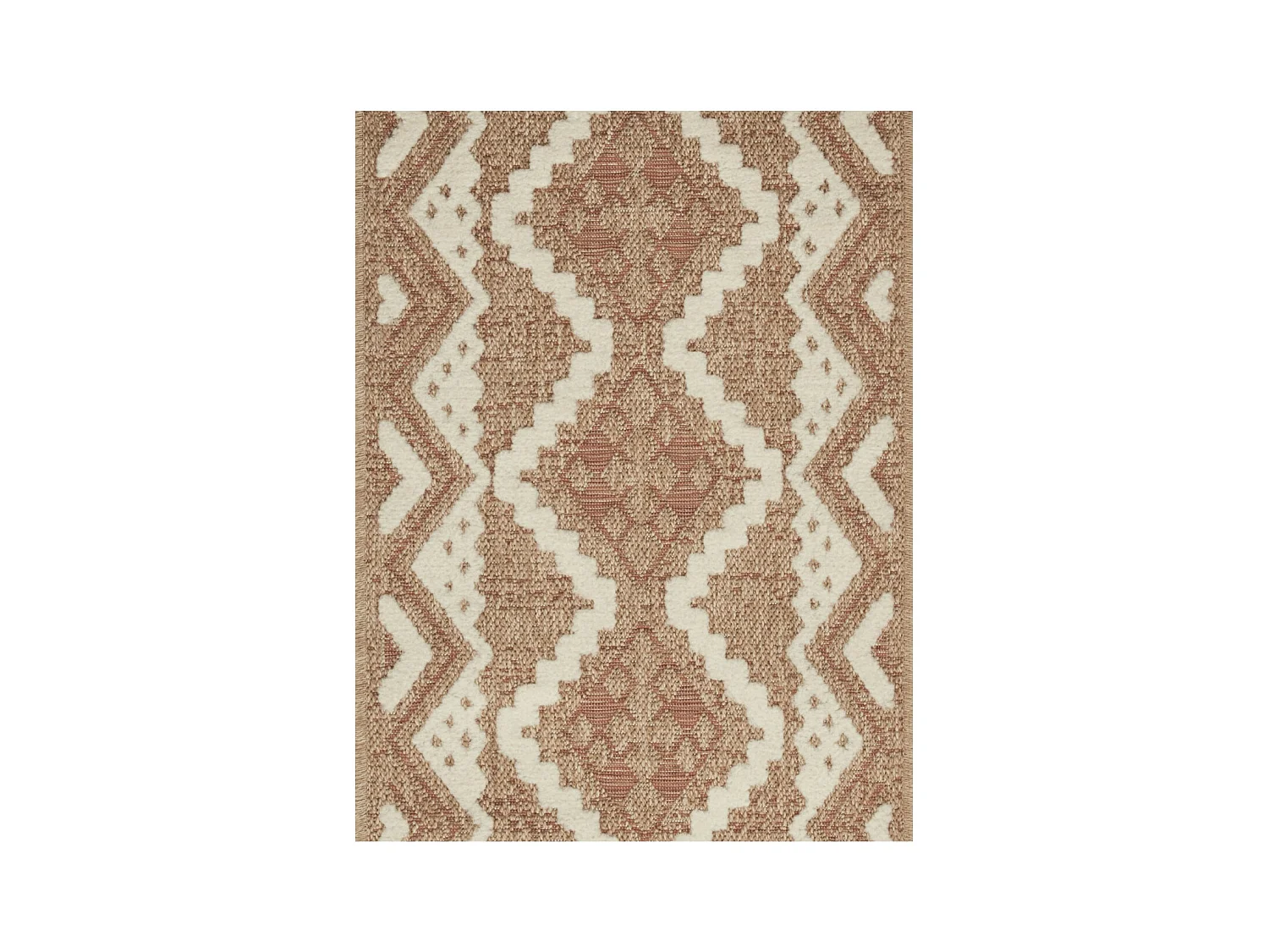 Tapis extérieur - 60x90cm - multicolore- 100% polypropylène résistant aux UV - 1400gr/m² - IZEL