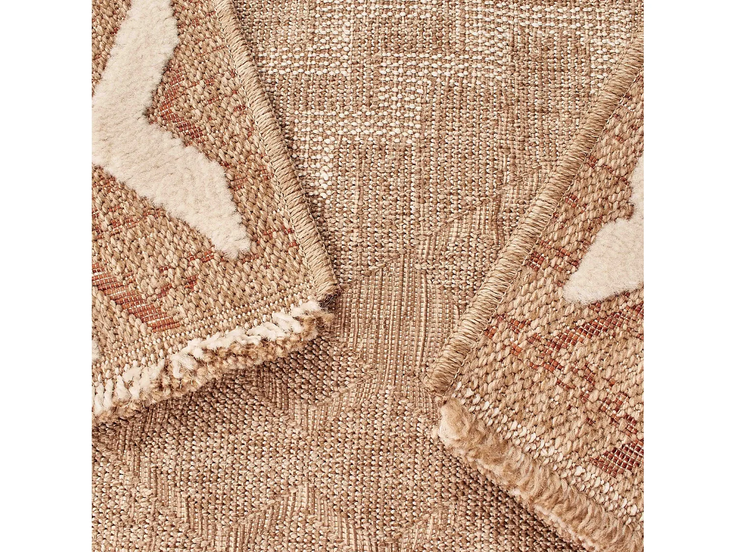 Tapis extérieur - 60x90cm - multicolore- 100% polypropylène résistant aux UV - 1400gr/m² - IZEL