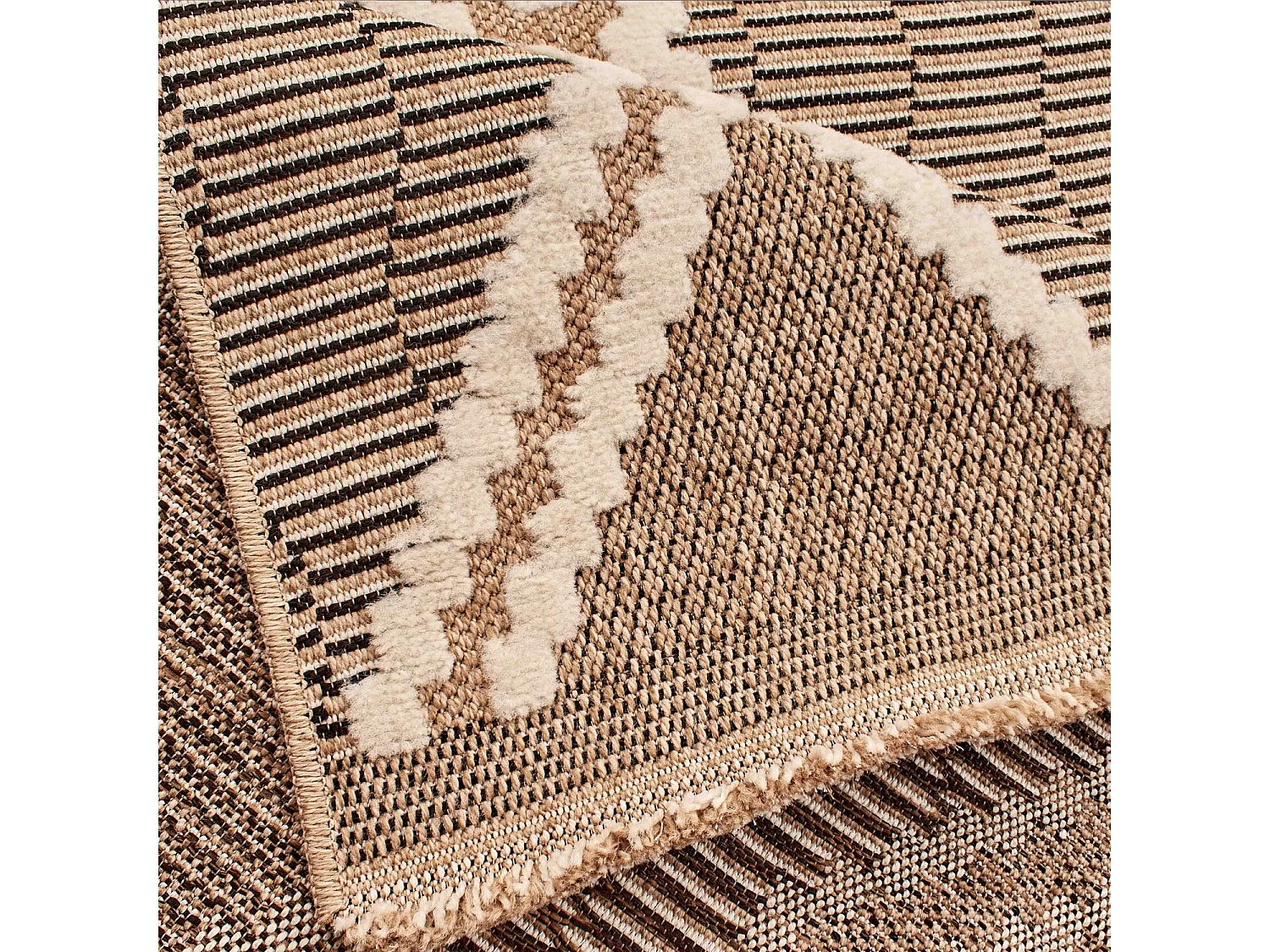 Tapis extérieur - 160x230cm - multicolore - 100% polypropylène résistant aux UV - 1400gr/m² - MIR