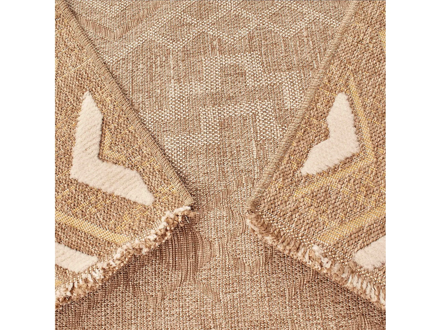 Tapis extérieur - 60x90cm - multicolore - 100% polypropylène résistant aux UV - 1400gr/m² - ATALYA