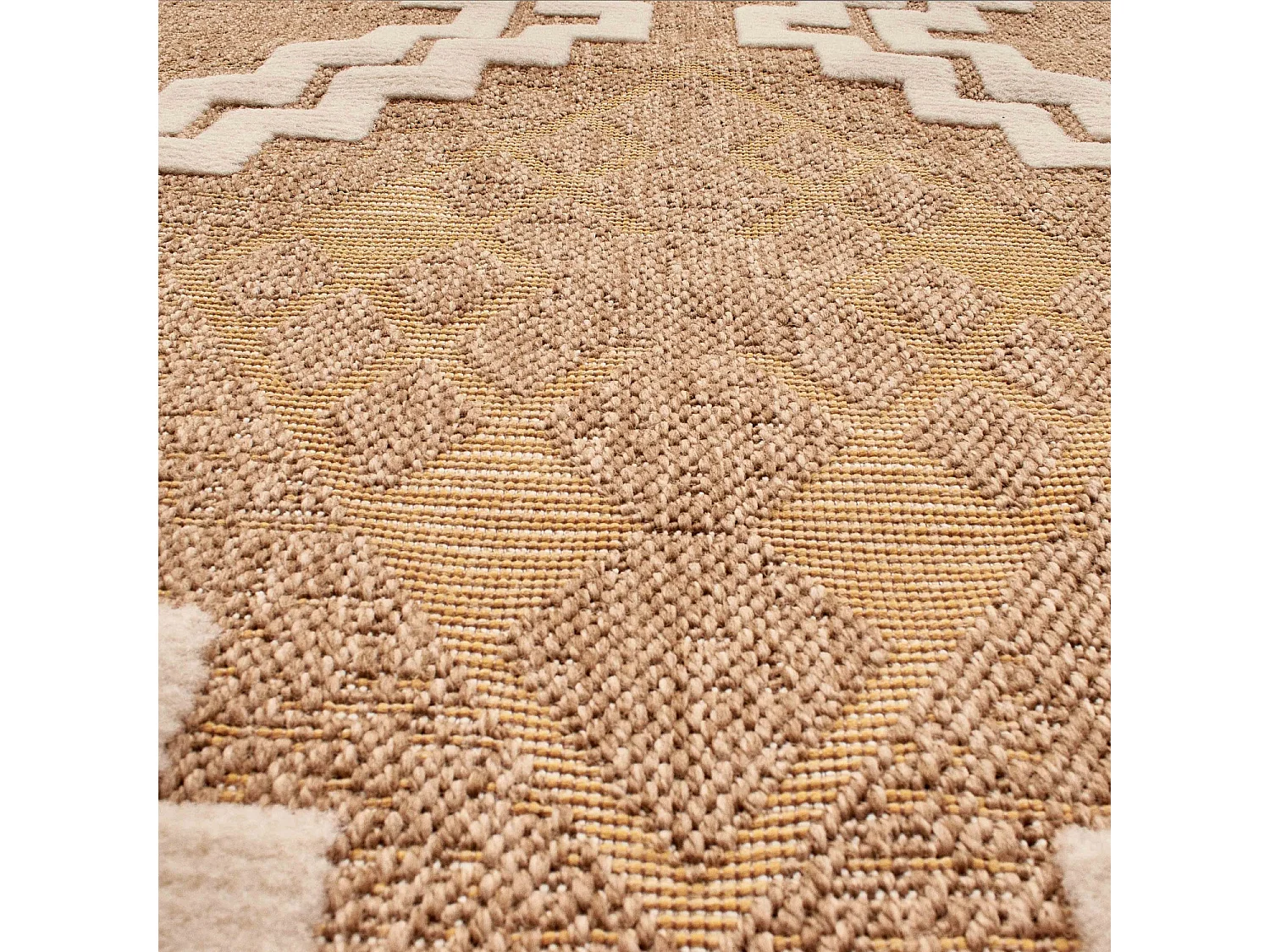 Tapis extérieur - 60x90cm - multicolore - 100% polypropylène résistant aux UV - 1400gr/m² - ATALYA