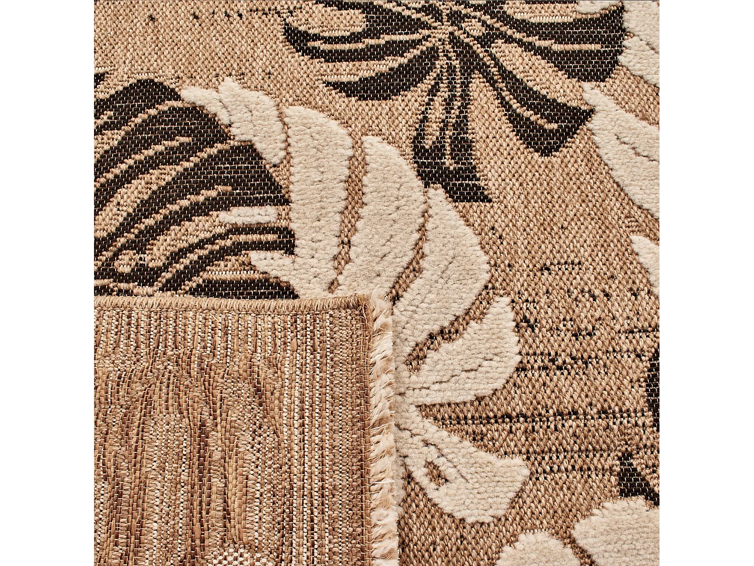 Tapis extérieur - 60x90cm - multicolore - 100% polypropylène résistant aux UV - 1400gr/m² - LEONIE