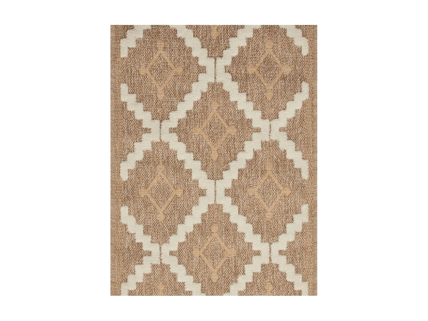 Tapis extérieur - 60x180cm - multicolore - 100% polypropylène résistant aux UV - 1400gr/m² - TECA