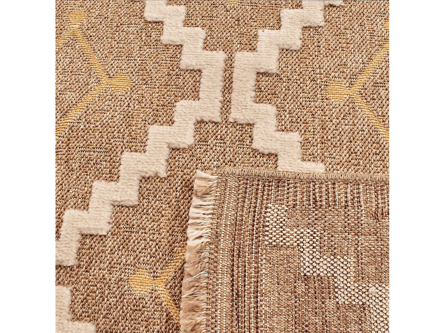 Tapis extérieur - 60x180cm - multicolore - 100% polypropylène résistant aux UV - 1400gr/m² - TECA