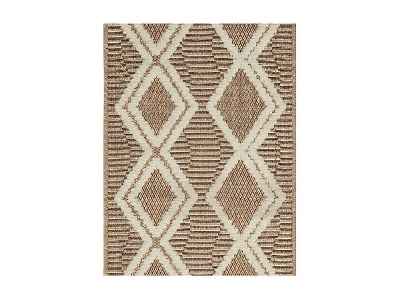 Tapis extérieur - 60x180cm - multicolore - 100% polypropylène résistant aux UV - 1400gr/m² - ISLA