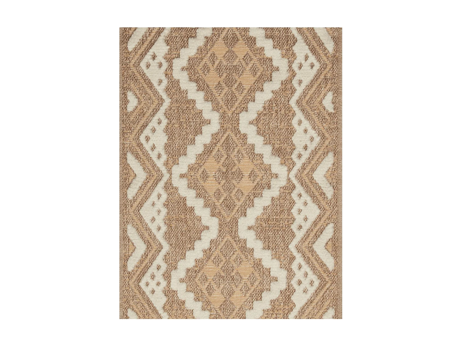 Tapis extérieur - 60x180cm - multicolore - 100% polypropylène résistant aux UV - 1400gr/m² - ATALYA