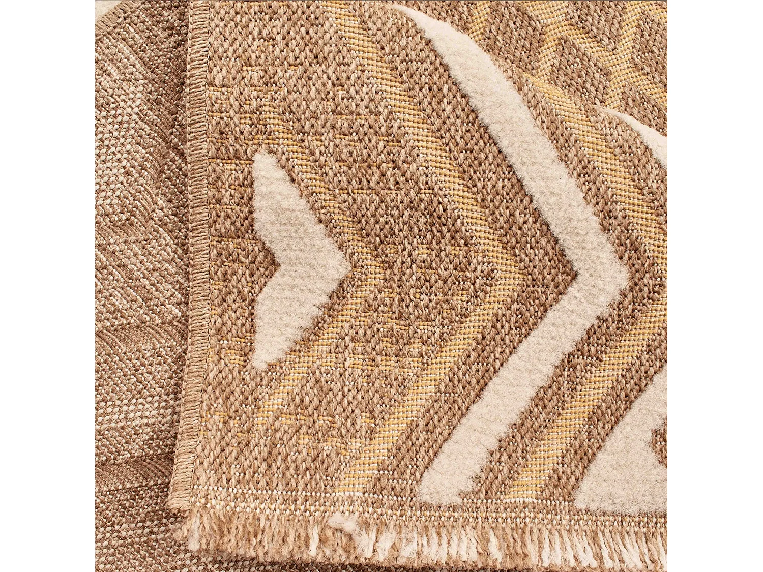 Tapis extérieur - 60x180cm - multicolore - 100% polypropylène résistant aux UV - 1400gr/m² - ATALYA