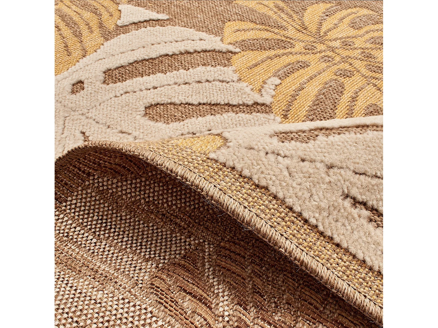 Tapis extérieur - 60x90cm - multicolore - 100% polypropylène résistant aux UV - 1400gr/m² - MARJOLAINE