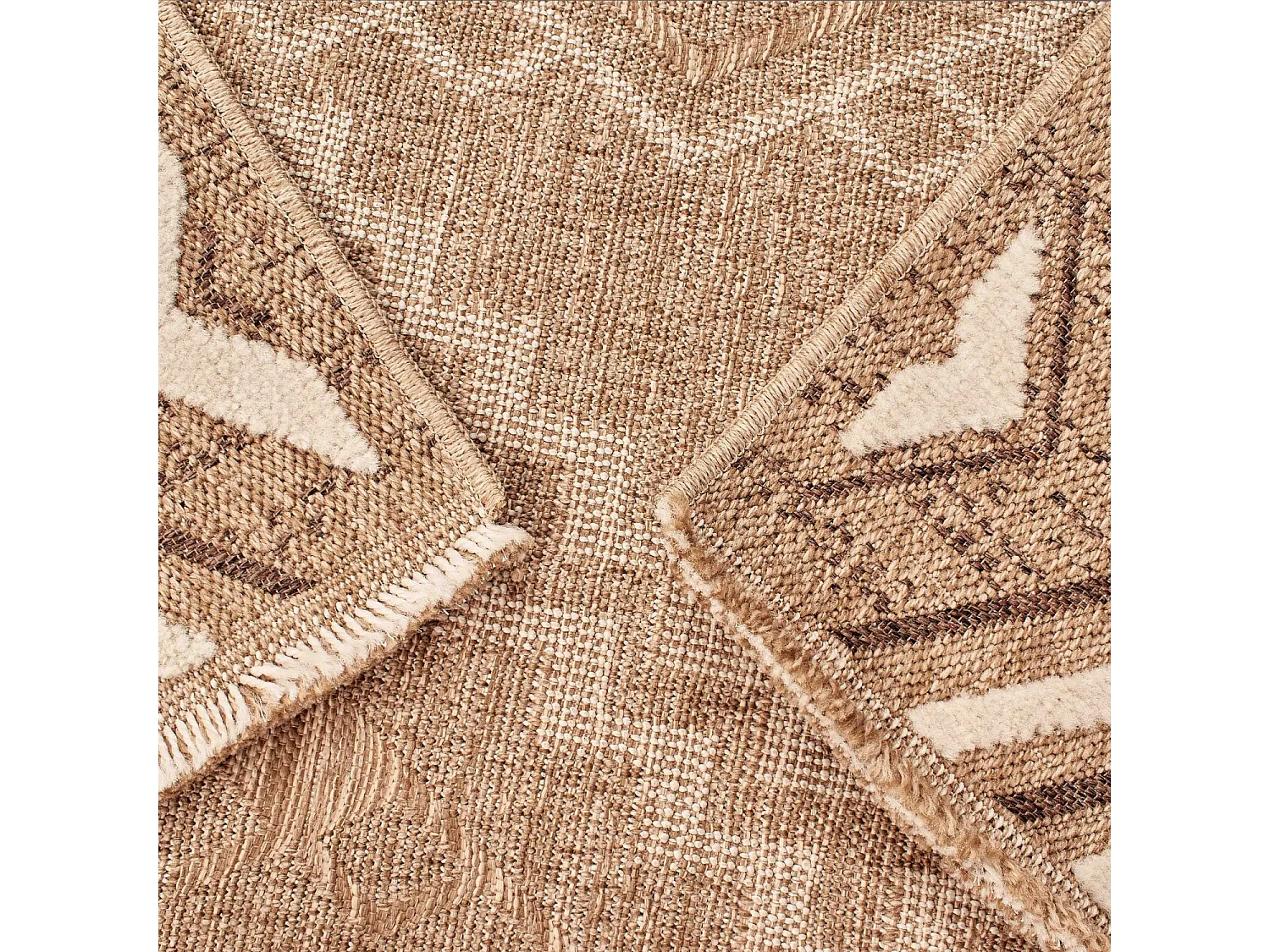 Tapis extérieur - 120x170cm - multicolore - 100% polypropylène résistant aux UV - 1400gr/m² - XILO