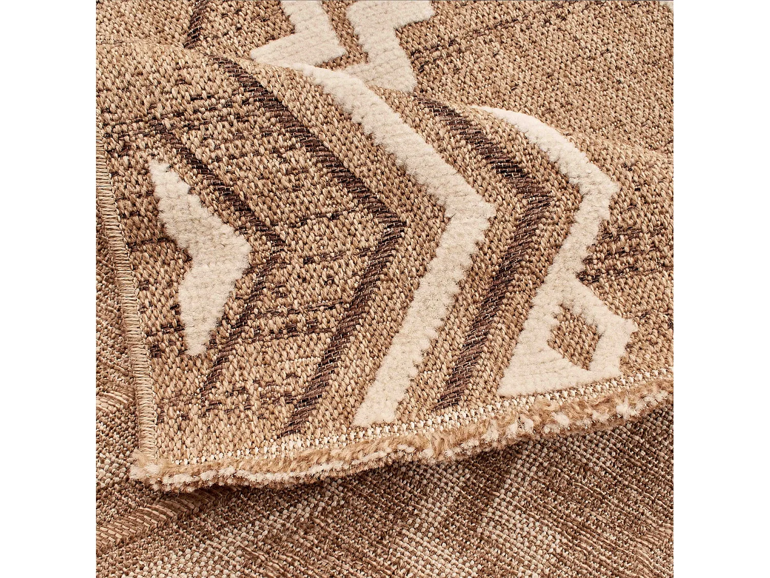 Tapis extérieur - 120x170cm - multicolore - 100% polypropylène résistant aux UV - 1400gr/m² - XILO