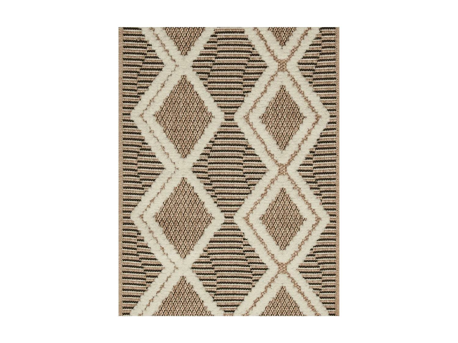 Tapis extérieur - 120x170cm - multicolore - 100% polypropylène résistant aux UV - 1400gr/m² - MIR