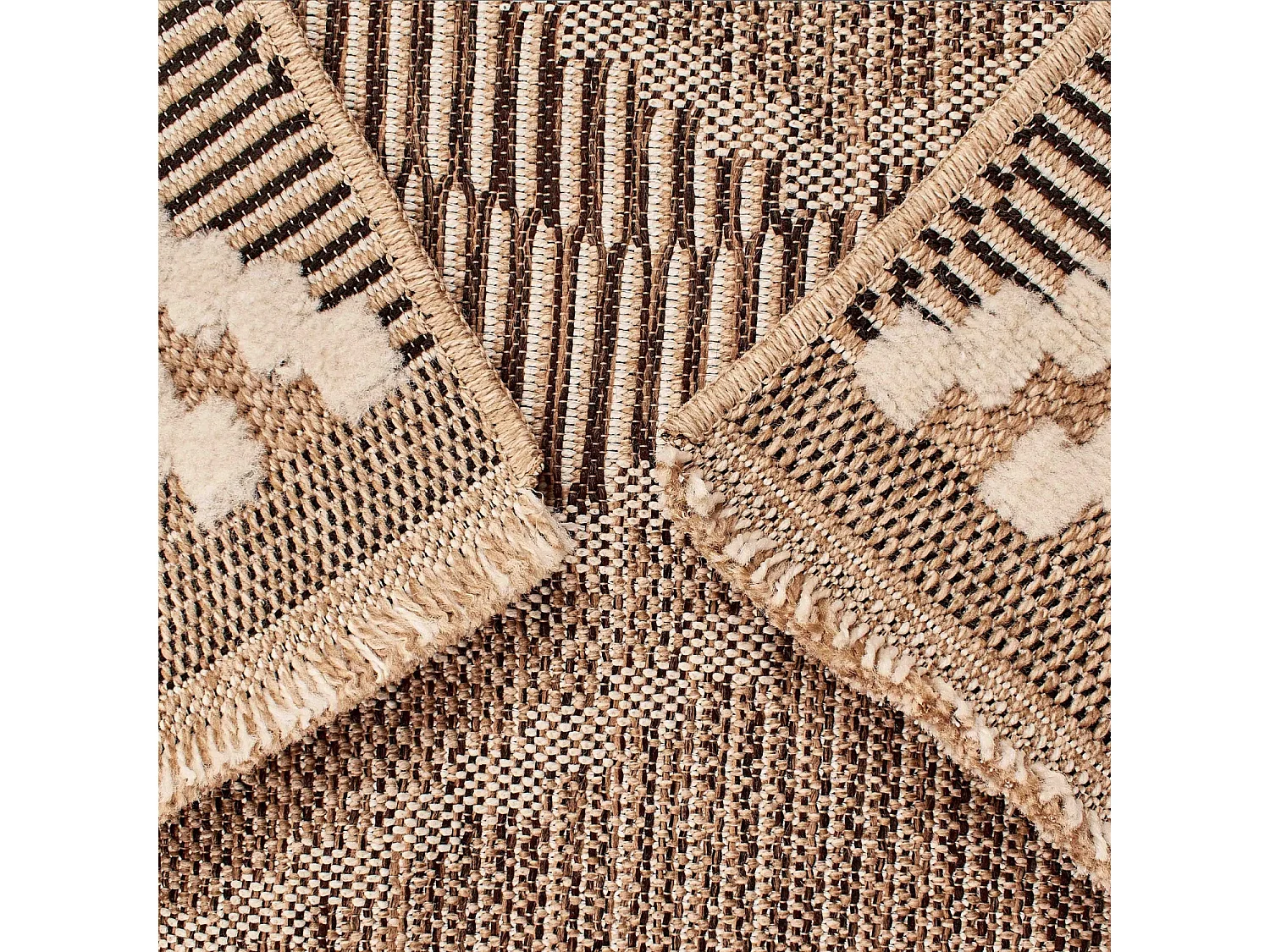 Tapis extérieur - 120x170cm - multicolore - 100% polypropylène résistant aux UV - 1400gr/m² - MIR