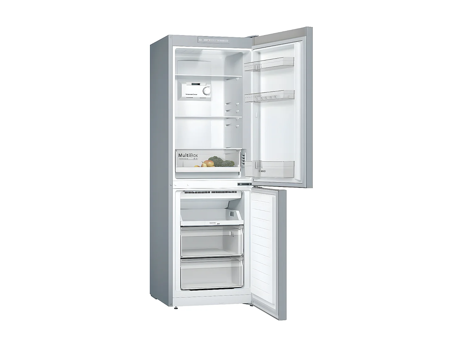 Réfrigérateurs combinés 279L Froid Ventilé BOSCH 70cm E, KGN33NLEB