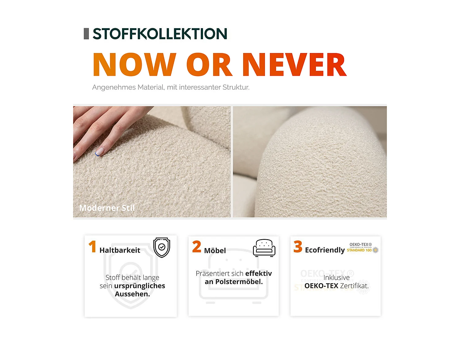 Canapé d'angle TrendyNest 110, Brun clair, Disponible, 275x175x90cm