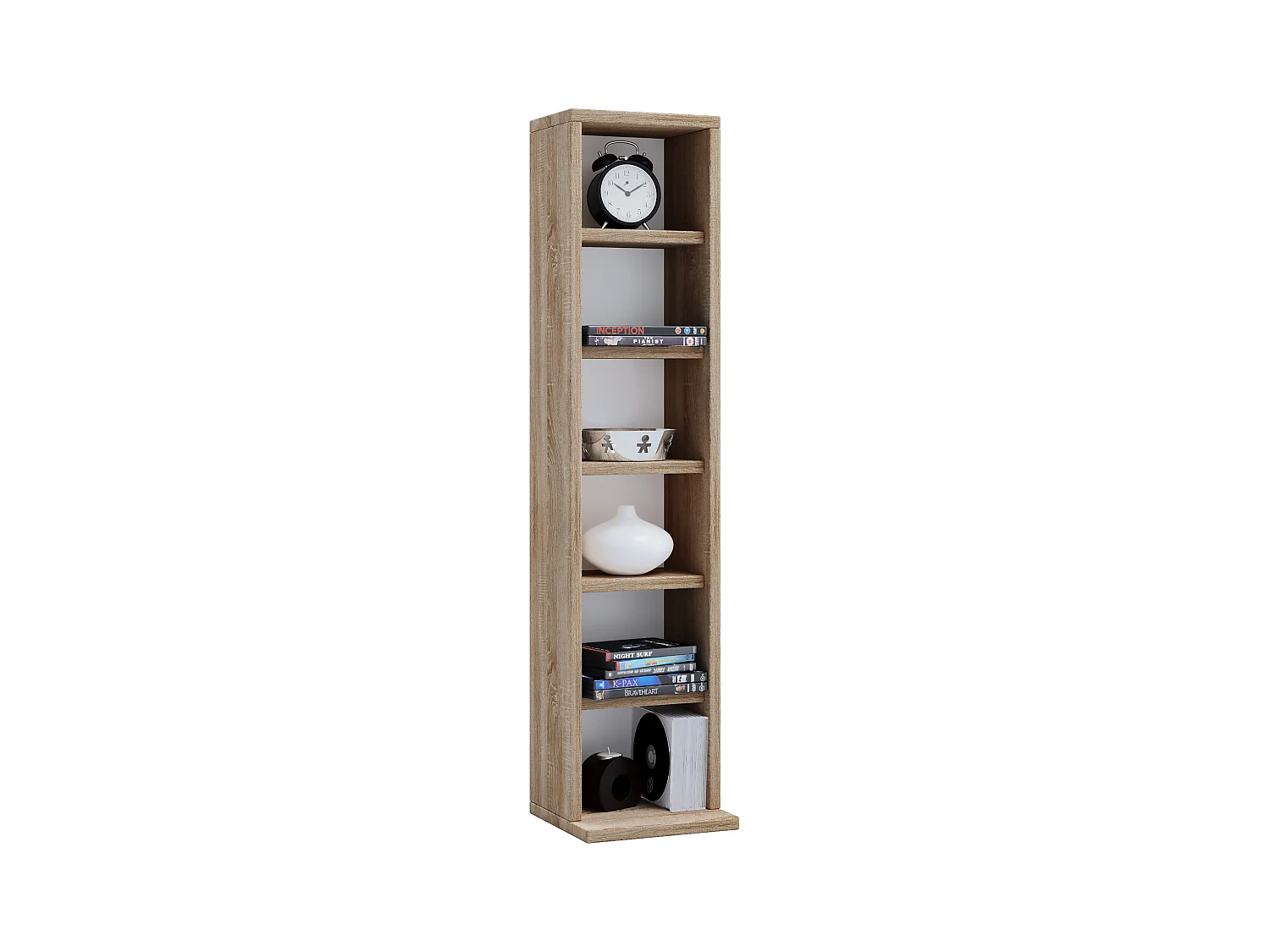 Stand Rack Elementa Sonoma Oak H. 92 x W. 21 x D. 20 cm