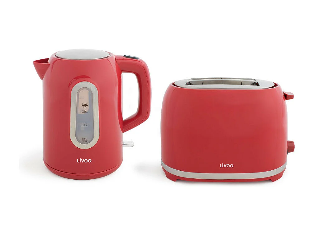 Set petit déjeuner ELEGANCE rouge