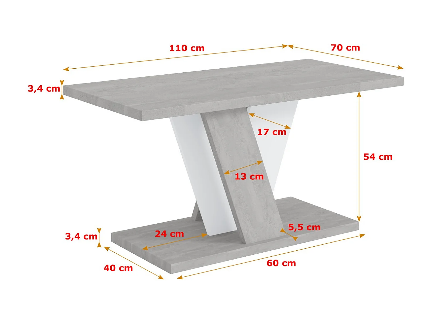 Couchtisch, Wohnzimmertisch, Kaffeetisch - INEY MINI