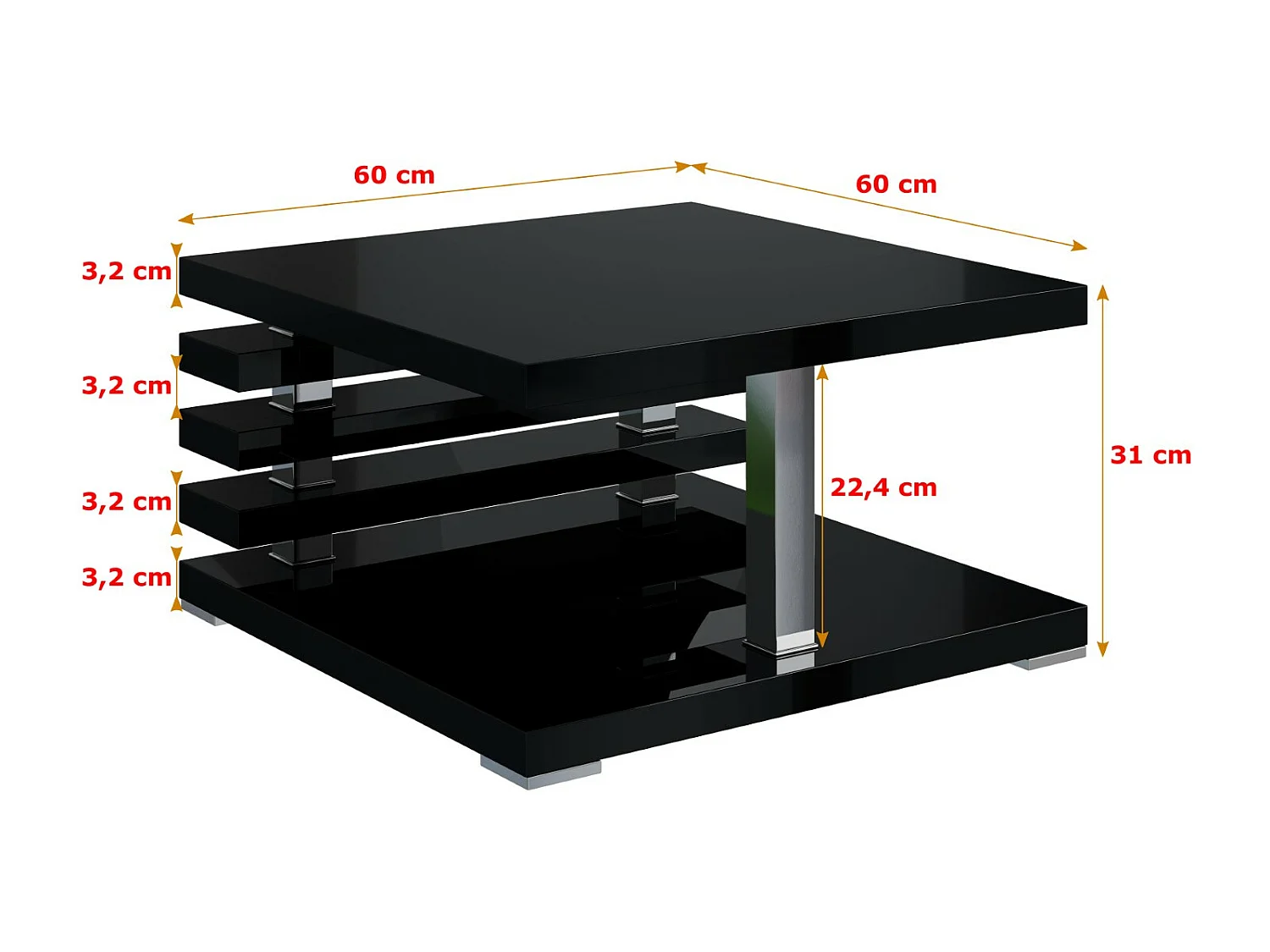 Couchtisch, Wohnzimmertisch, Kaffeetisch - YOTO