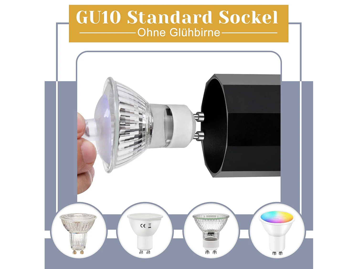 NETTLIFE 1-płomienisty czarny reflektor ścienny - Kinkiet z metalowym włącznikiem GU10 Lampa korytarzowa regulowana w zakresie 350° MAX. 40W