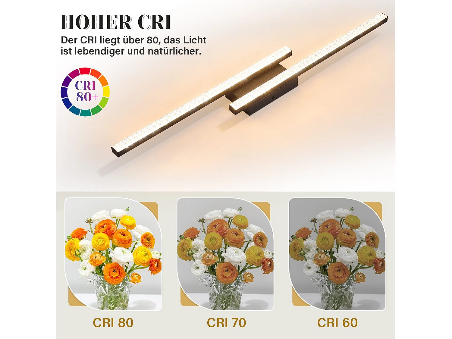 NETTLIFE Plafonnier LED Noir 12 W Lampe Moderne en Métal Cristal Lumière Chaude 3000 K pour Chambre Couloir Cuisine Bureau Salon