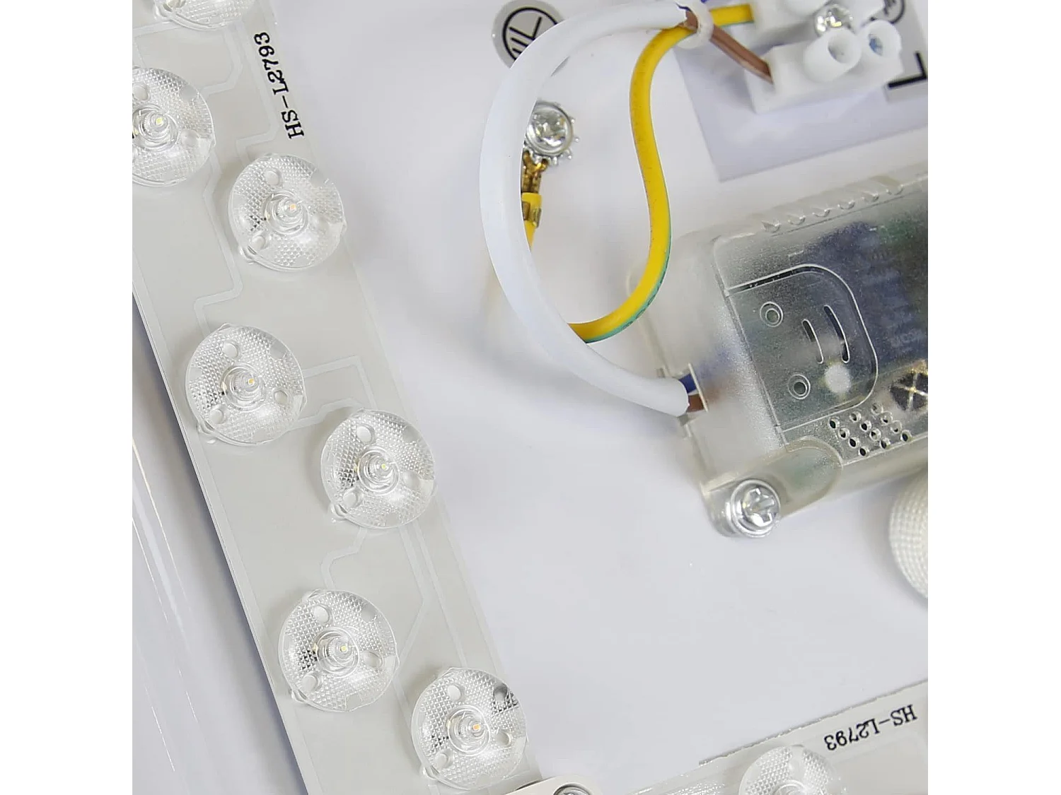 NETTLIFE Plafondlamp LED - 28cm - rond - Dimbaar - Moderne Keukenverlichting - met Sterrenhemelontwerp - Wit - voor Slaapkamer | Studeerkamer | Hotel - 37W