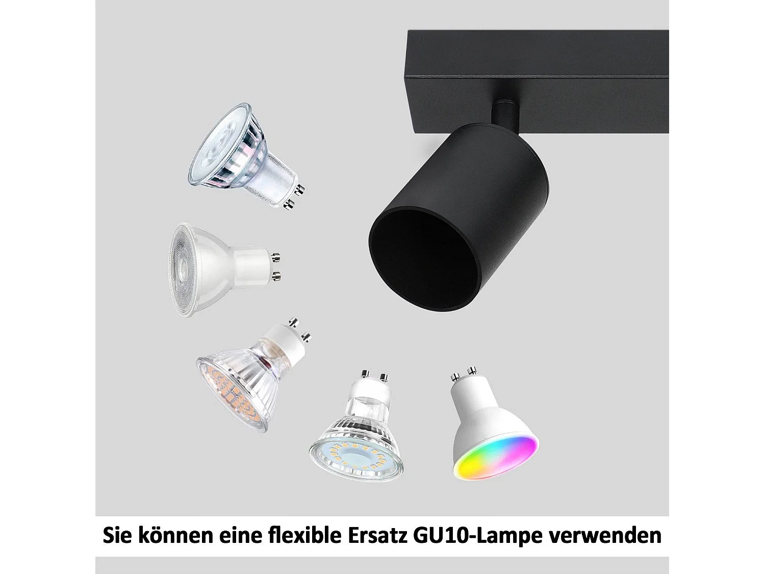 NETTLIFE 3 punkty Max.25W LED Czarny GU10 Lampa sufitowa Obrotowa 350° Nowoczesna lampa do przedpokoju Przemysłowy kinkiet do salonu Sypialnia Kuchnia