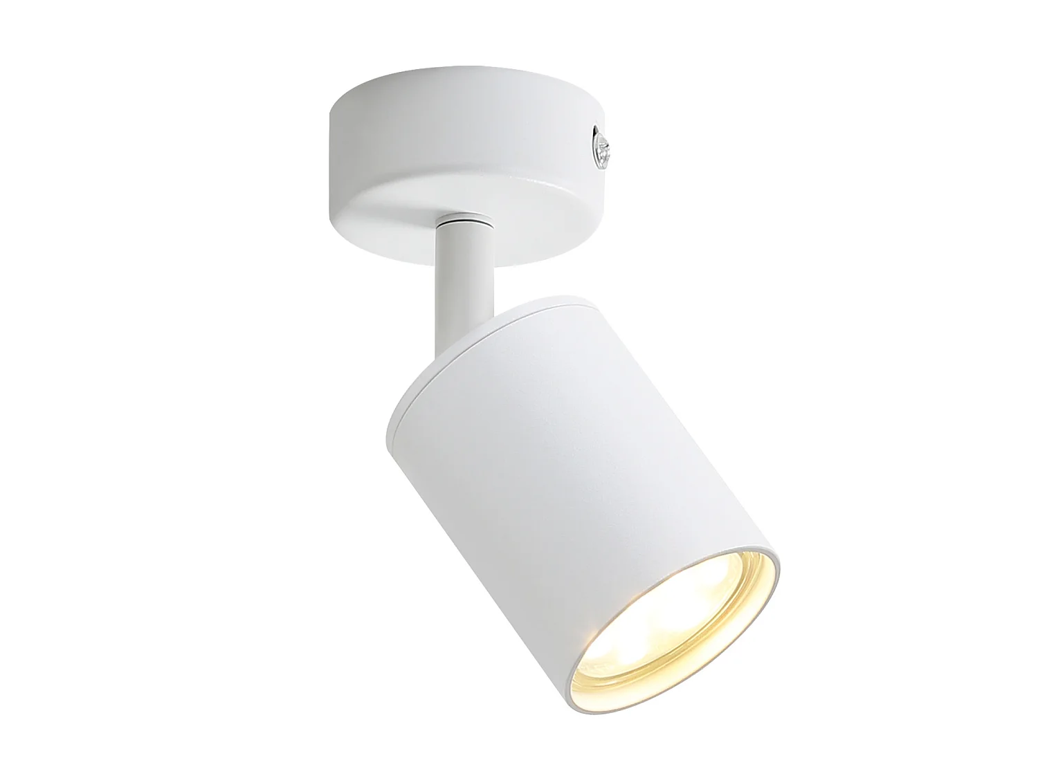 Nettlife Spot LED Blanc GU10 Pivotant 330°Orientable Lampe de Couloir Moderne Spot Mural Industriel pour Salon Chambre Cuisine – Source de lumière remplaçable