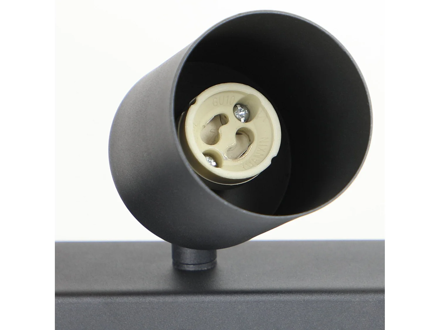 NETTLIFE 2 Deckenstrahler aus schwarzem Metall, 330° verstellbar, GU10-Design für Wohnzimmer, Flur, Treppenhaus, Küche (Leuchtmittel nicht enthalten)