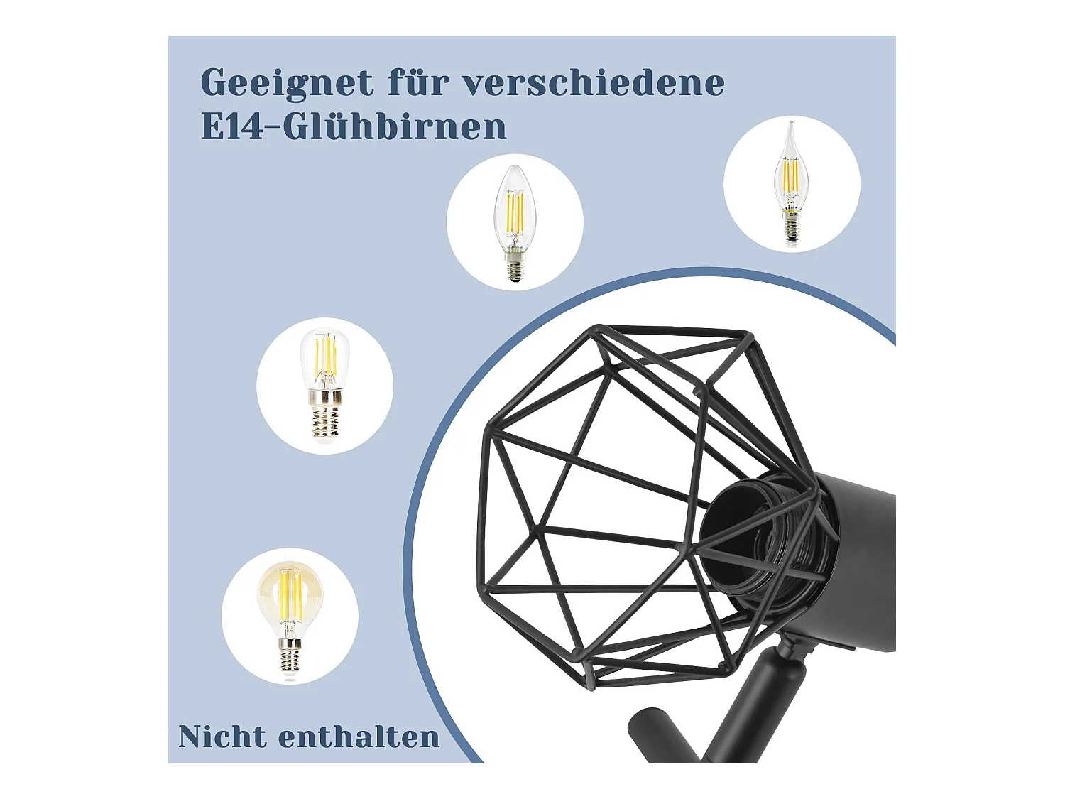 NETTLIFE 3 Spots de plafond noir E14 rétro orientables à 350° industriel en métal pour chambre salon bureau couloir cuisine Sans ampoules