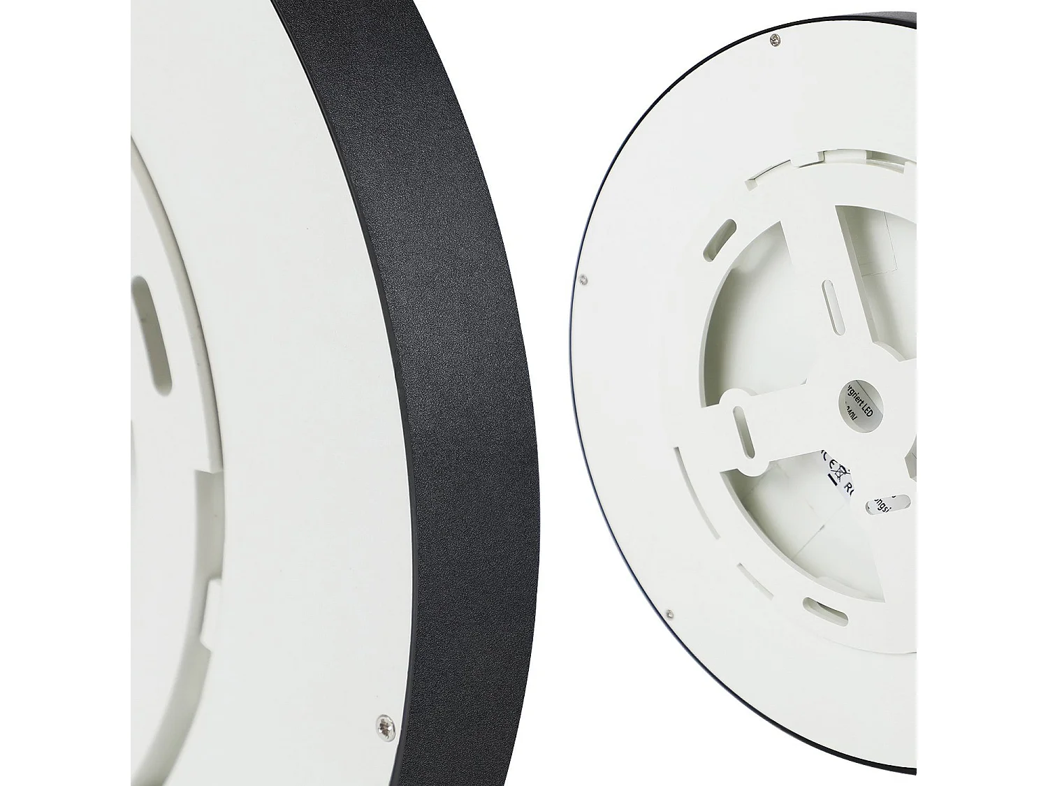 NETTLIFE LED plafondlamp platte lamp ronde zwarte lamp 15W badkamerlamp IP44 warm witte lamp diameter 18cm voor slaapkamer