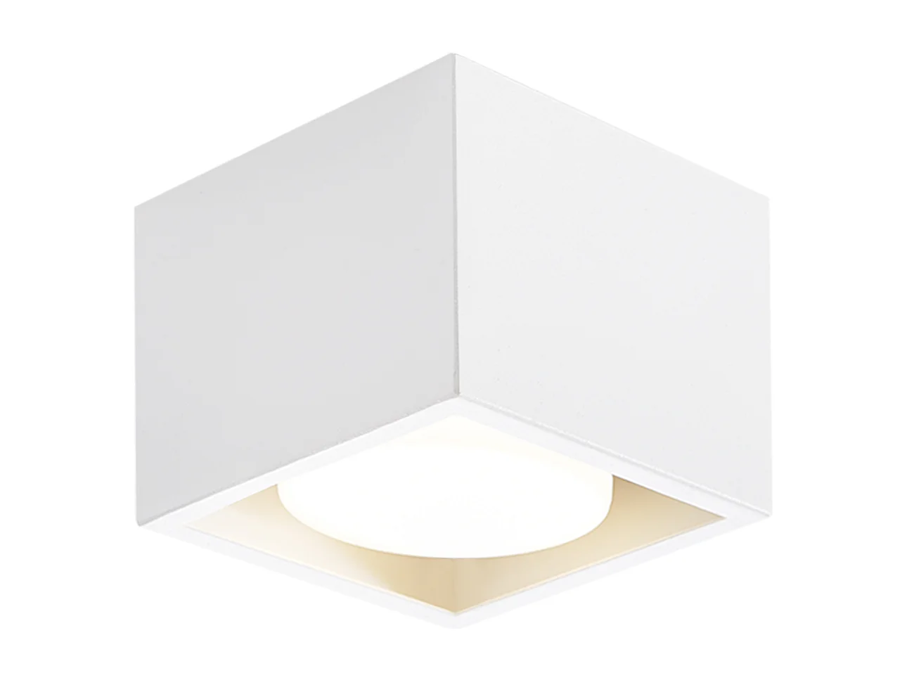 NETTLIFE LED-Deckenleuchte zum Aufbau, warmweiß, quadratisch, GX53, 5 W, flach, verstellbar, für Küche, Wohnzimmer, Esszimmer, Flur