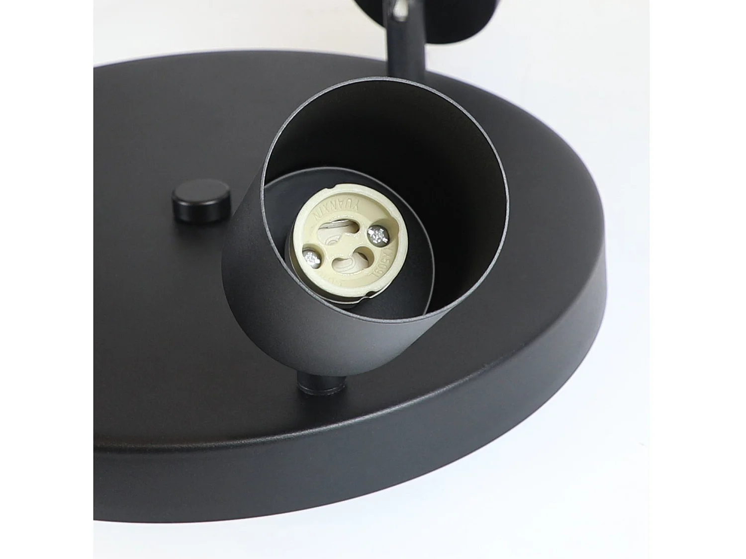 NETTLIFE 3 Spots E14 Pivotant 350° Max.25 W Plafonnier noir Plafonnier vintage en tissu moderne pour salon, chambre à coucher, cuisine, couloir