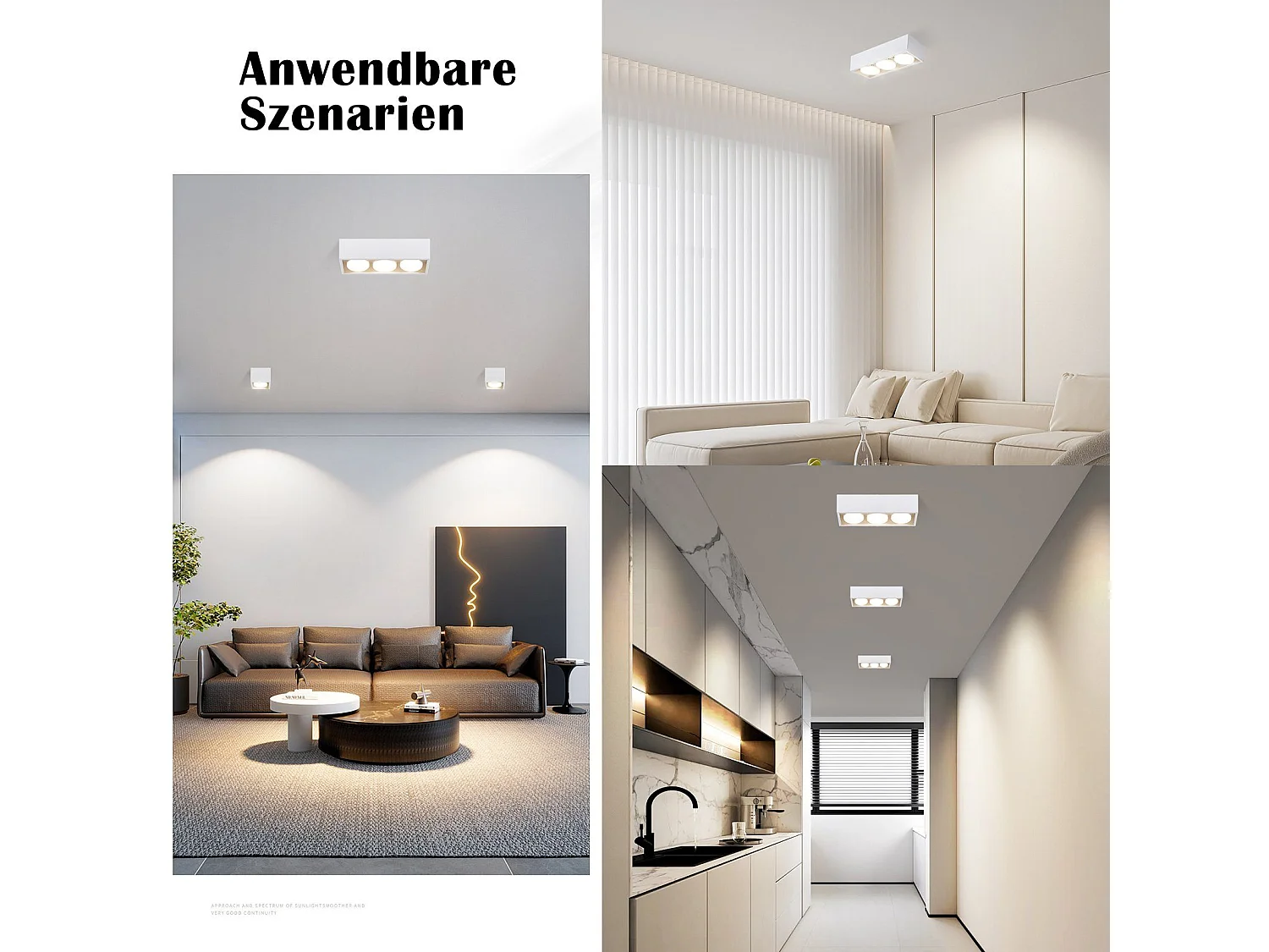 NETTLIFE Opbouwspot GX53 - vierkant - Wit - 3-Lichts - 15W - Moderne Plafondlamp - 3000K Warm Wit Licht - Plafondspot - voor Hal | Slaafkamer | Kantoor | Woonkamer