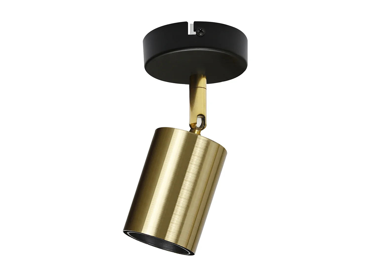 Vintage Wandleuchte E27 Schwarz-Gold Industrial Retro Deckenstrahler verstellbar 1-flammig