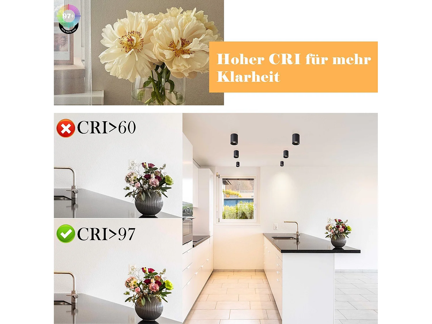 NETTLIFE Opbouwspot LED 1-Lichts cilinder zwart 7W Moderne Plafondlamp 3000K Warm Wit Licht Metaal Plafondspot voor Keuken | Slaapkamer | Hal | WoonkamerL 5.5cm