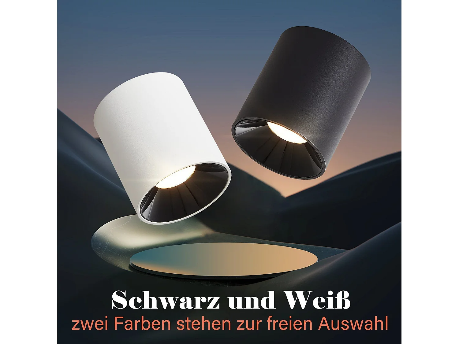 NETTLIFE Opbouwspot LED 1-Lichts cilinder zwart 7W Moderne Plafondlamp 3000K Warm Wit Licht Metaal Plafondspot voor Keuken | Slaapkamer | Hal | WoonkamerL 5.5cm