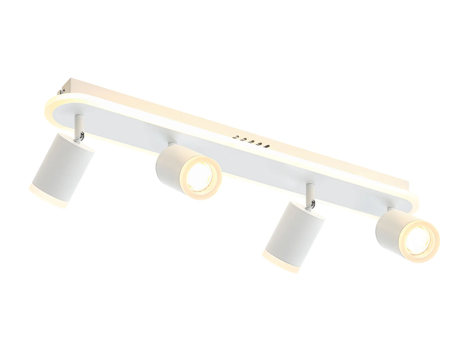 NETTLIFE 4 ciepłe białe GU10 metalowe reflektory sufitowe LED, regulowane 330° do sypialni, przedpokoju, jadalni, kuchni, salonu