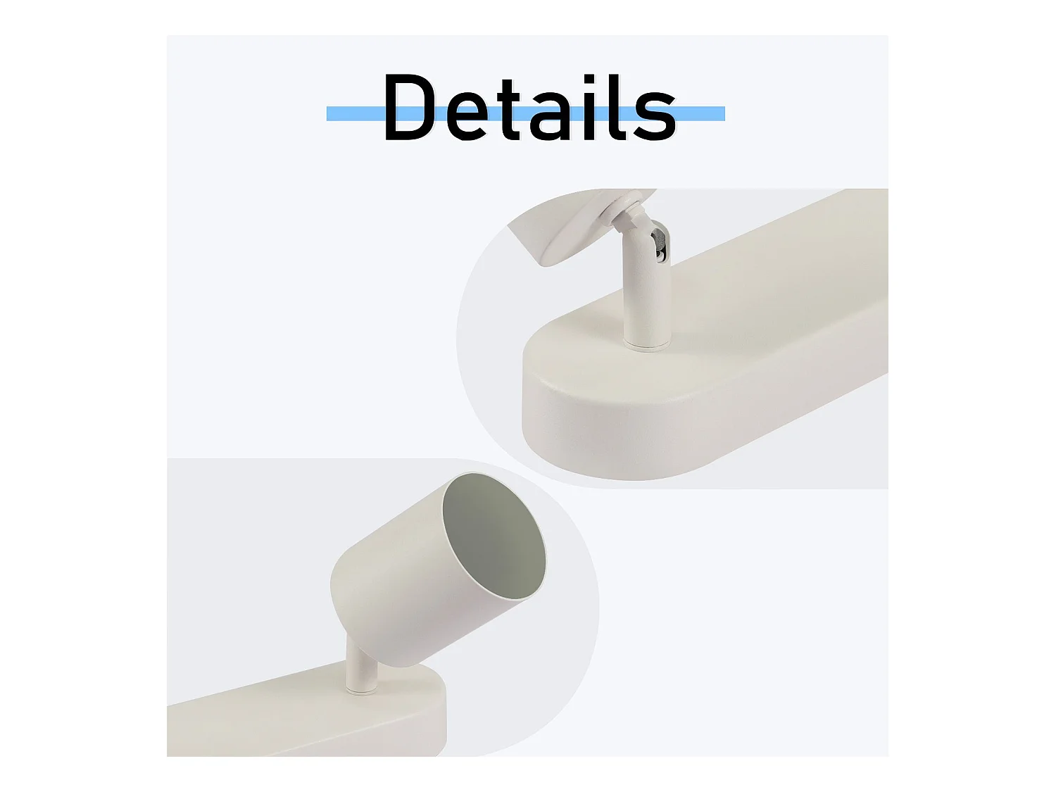 NETTLIFE 2 Spots Plafonnier Couloir GU10 Lampe Moderne Pivotant Design Mur pour Salon Cuisine Chambre Salle à Manger