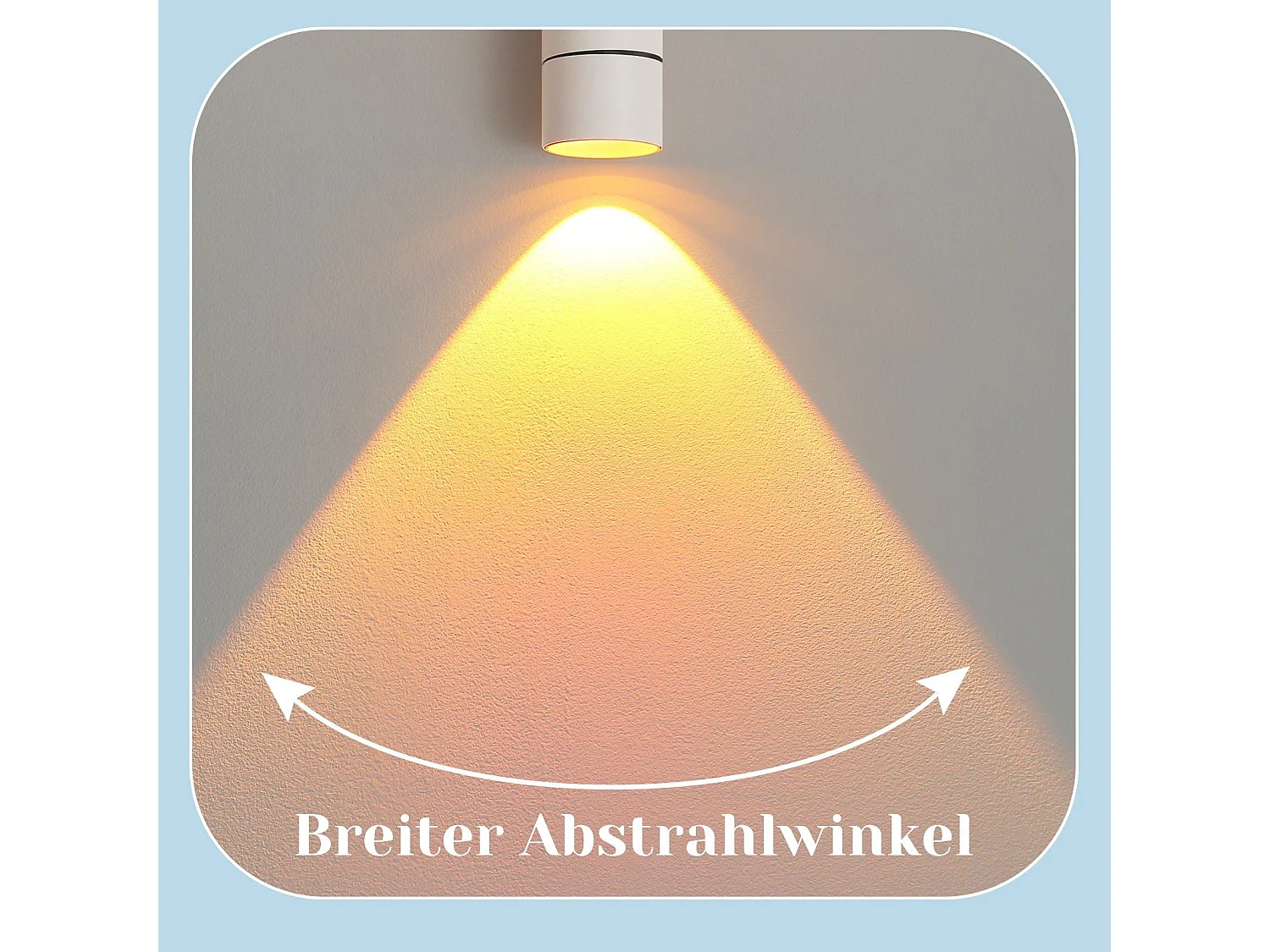 NETTLIFE Spot LED Lampe Coucher de Soleil Pivotant à 350° Chambre Moderne Intérieur pour Salon Escalier Chambre d'Enfant Couloir Salle à Manger