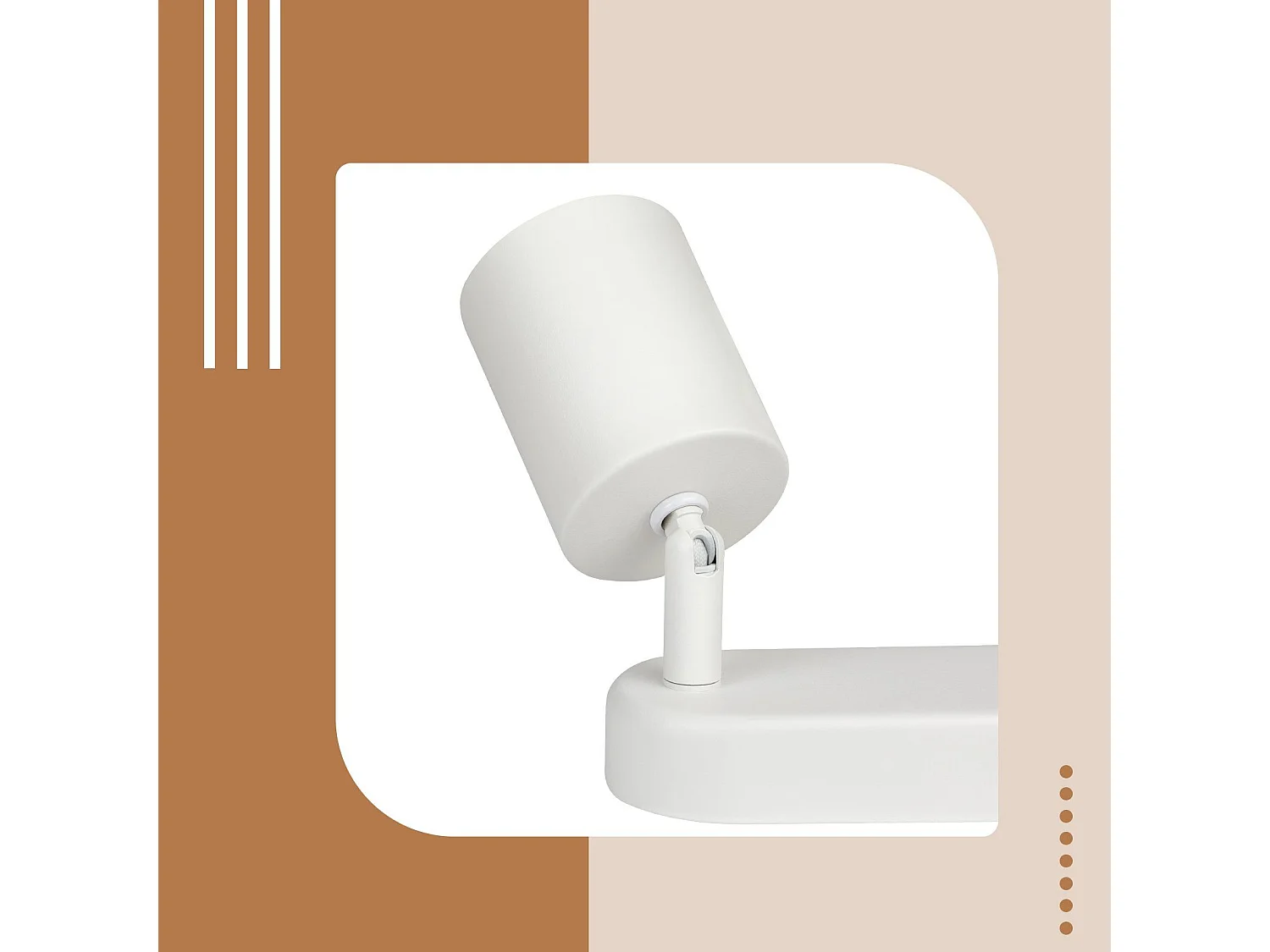 NETTLIFE Reflektory sufitowe 4 GU10 nowoczesny design regulowany w kolorze białym do salonu przedpokój sypialnia jadalnia kuchnia