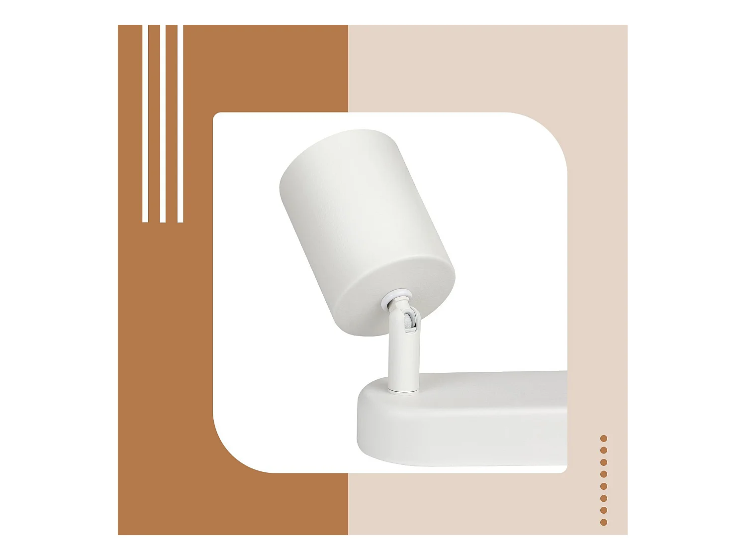 NETTLIFE 4 Spots de plafond GU10 design moderne orientables en blanc pour salon couloir chambre salle à manger cuisine