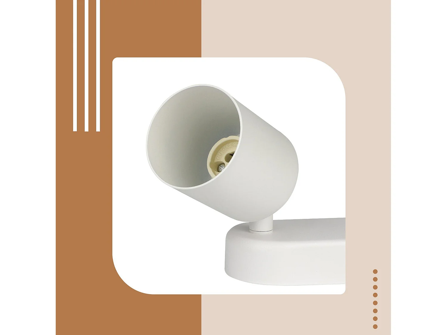 NETTLIFE 4 Spots de plafond GU10 design moderne orientables en blanc pour salon couloir chambre salle à manger cuisine