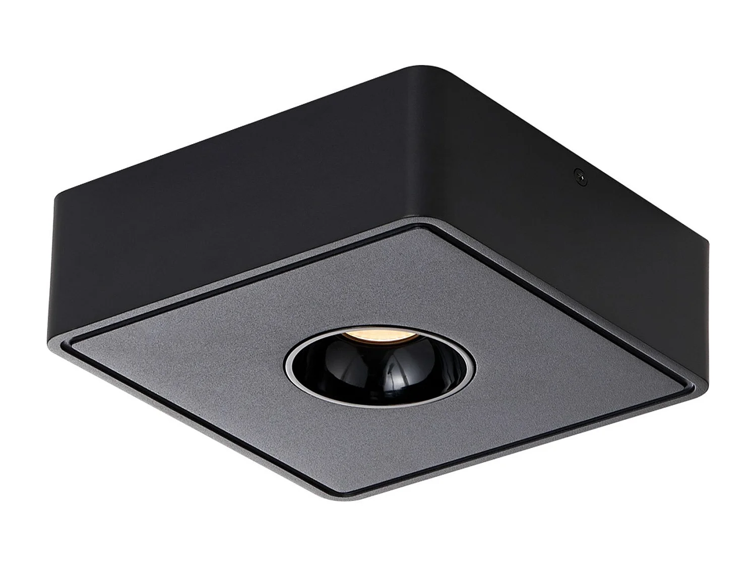 NETTLIFE Opbouwspot LED 1-Lichts vierkant zwart 7W Moderne Plafondlamp 3000K Warm Wit Licht Metaal Plafondspot voor Keuken | Slaapkamer | Hal | WoonkamerL 13.2cm