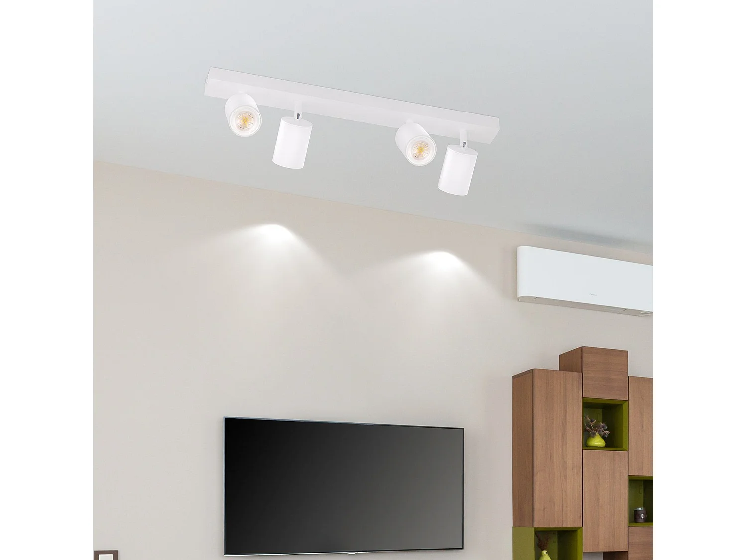 NETTLIFE Spot Max.25w GU10 Czarna lampa sufitowa LED Nowoczesna lampa do przedpokoju 350° Obrotowa przemysłowa kinkiet do salonu Sypialnia kuchnia