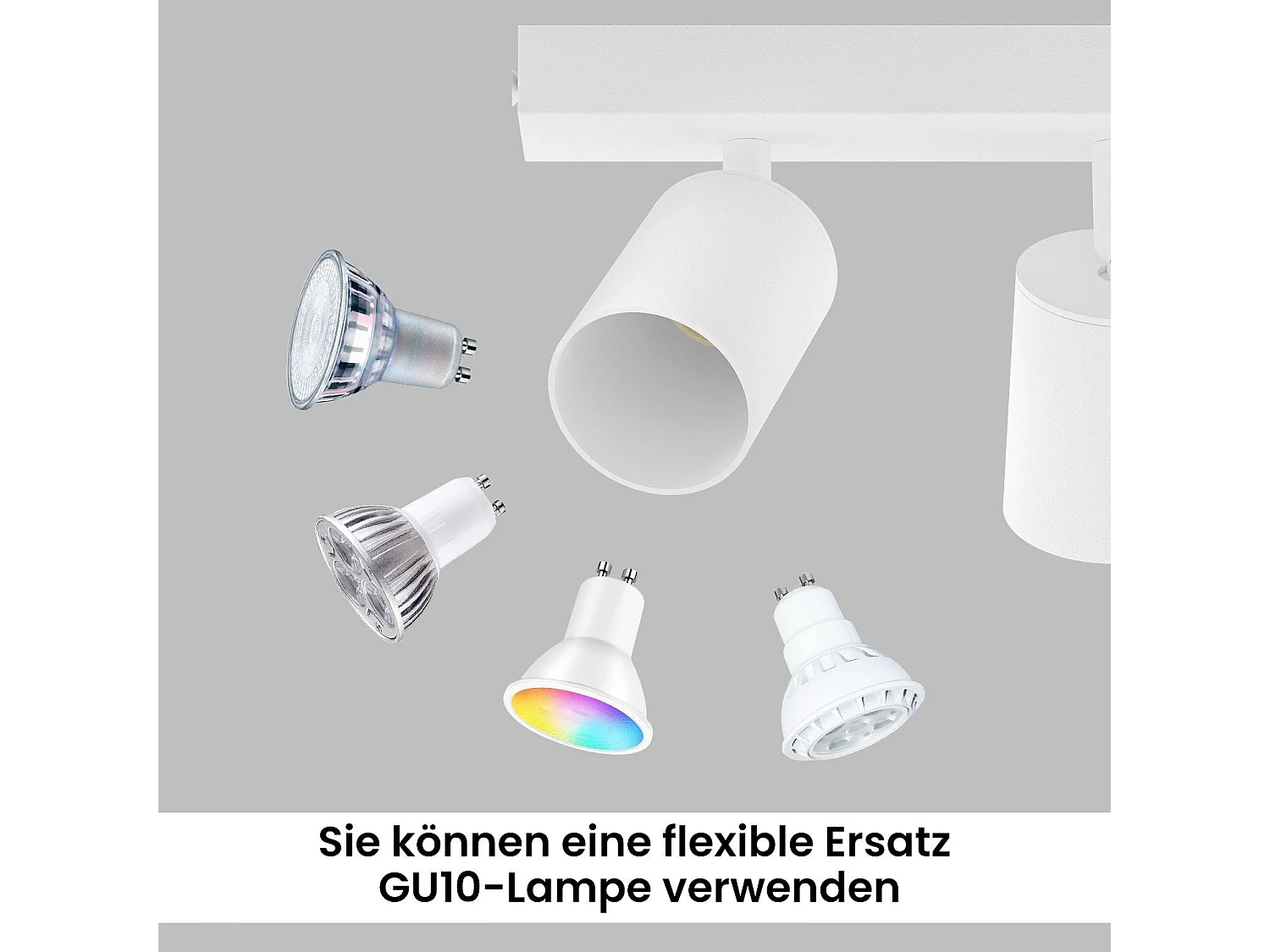 NETTLIFE Spot Max.25w GU10 Czarna lampa sufitowa LED Nowoczesna lampa do przedpokoju 350° Obrotowa przemysłowa kinkiet do salonu Sypialnia kuchnia