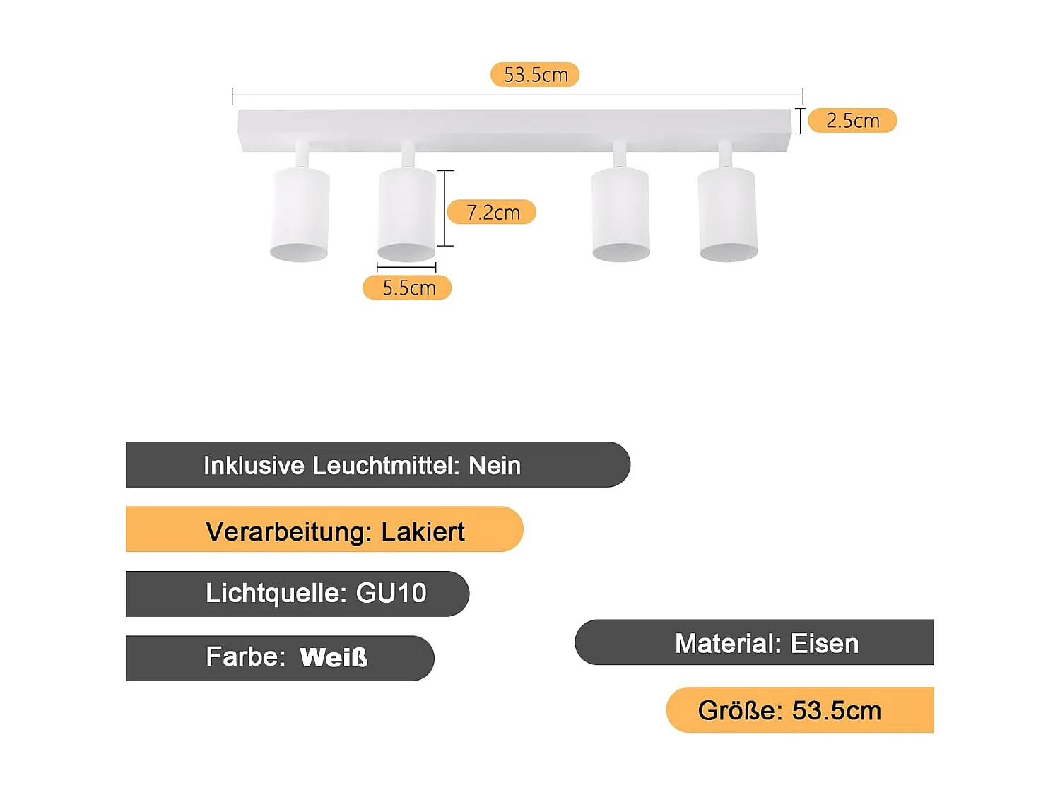 NETTLIFE Spot Max.25w GU10 Czarna lampa sufitowa LED Nowoczesna lampa do przedpokoju 350° Obrotowa przemysłowa kinkiet do salonu Sypialnia kuchnia