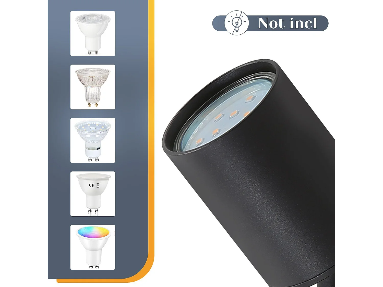 NETTLIFE Deckenleuchte 6 schwarze GU10 Spots 330° verstellbar Moderne Industrielle Wandleuchte für Wohnzimmer Schlafzimmer Küche ohne Leuchtmittel