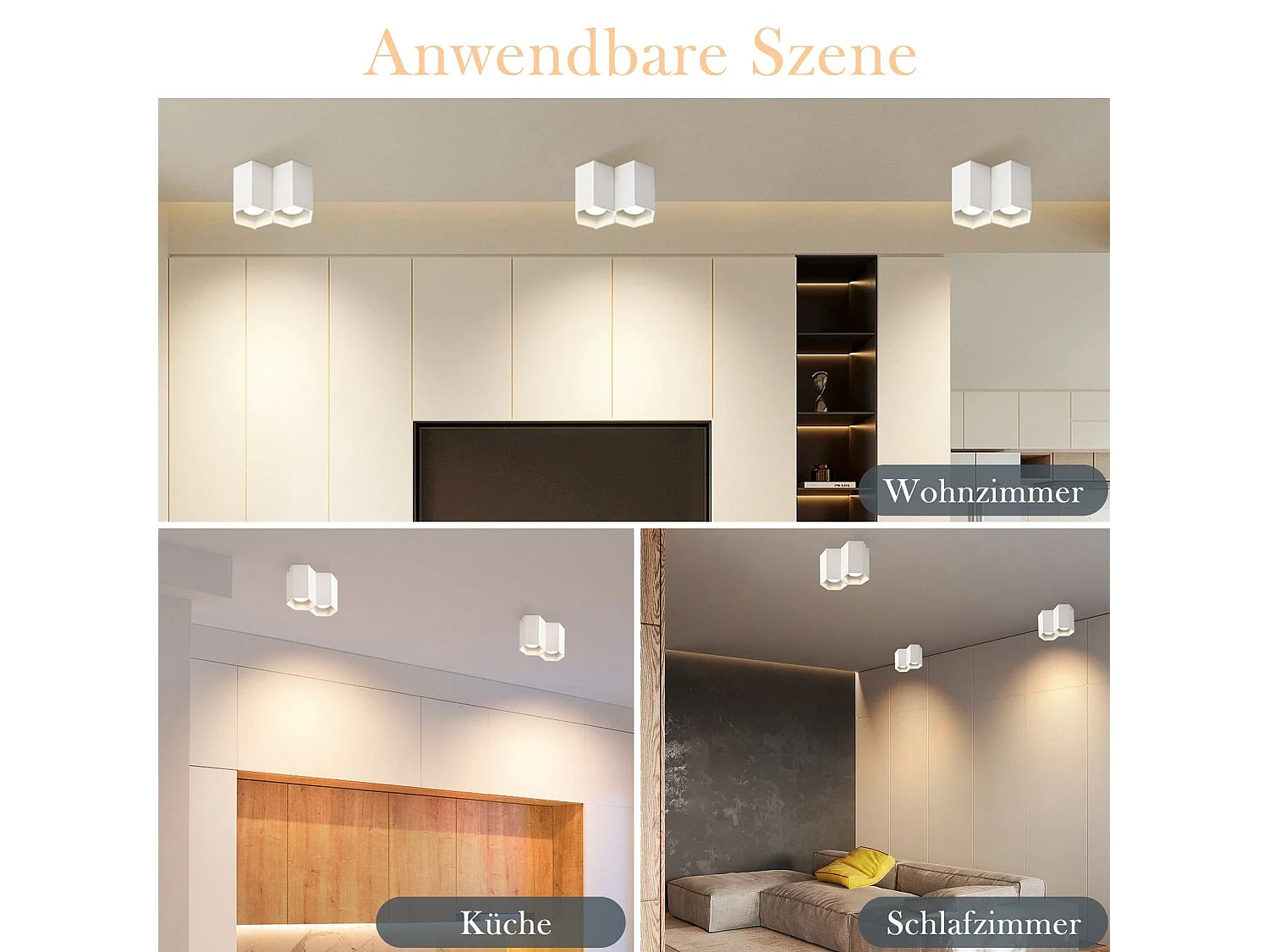 NETTLIFE Opbouwspot - 2-Lichts - Wit - zeshoekig - GU10 Fitting - Plafondspot - Metaal - Moderne Plafondlamp - voor Woonkamer | Slaafkamer | Gang - Zonder Lichtborn